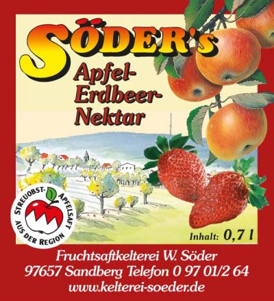 Apfel-Erdbeere-Nektar