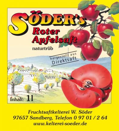 roter Apfelsaft